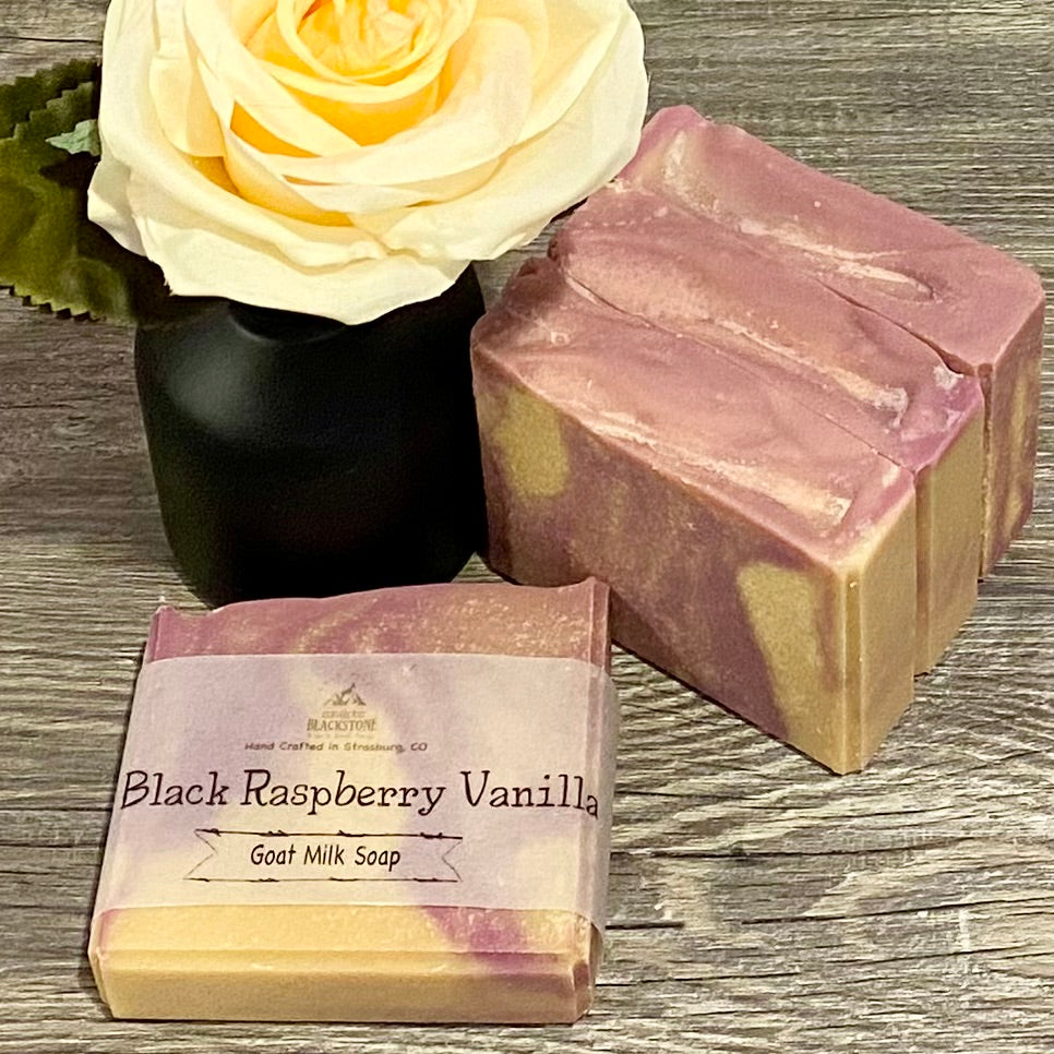 Black Raspberry Vanilla Goat Milk Soap Bar