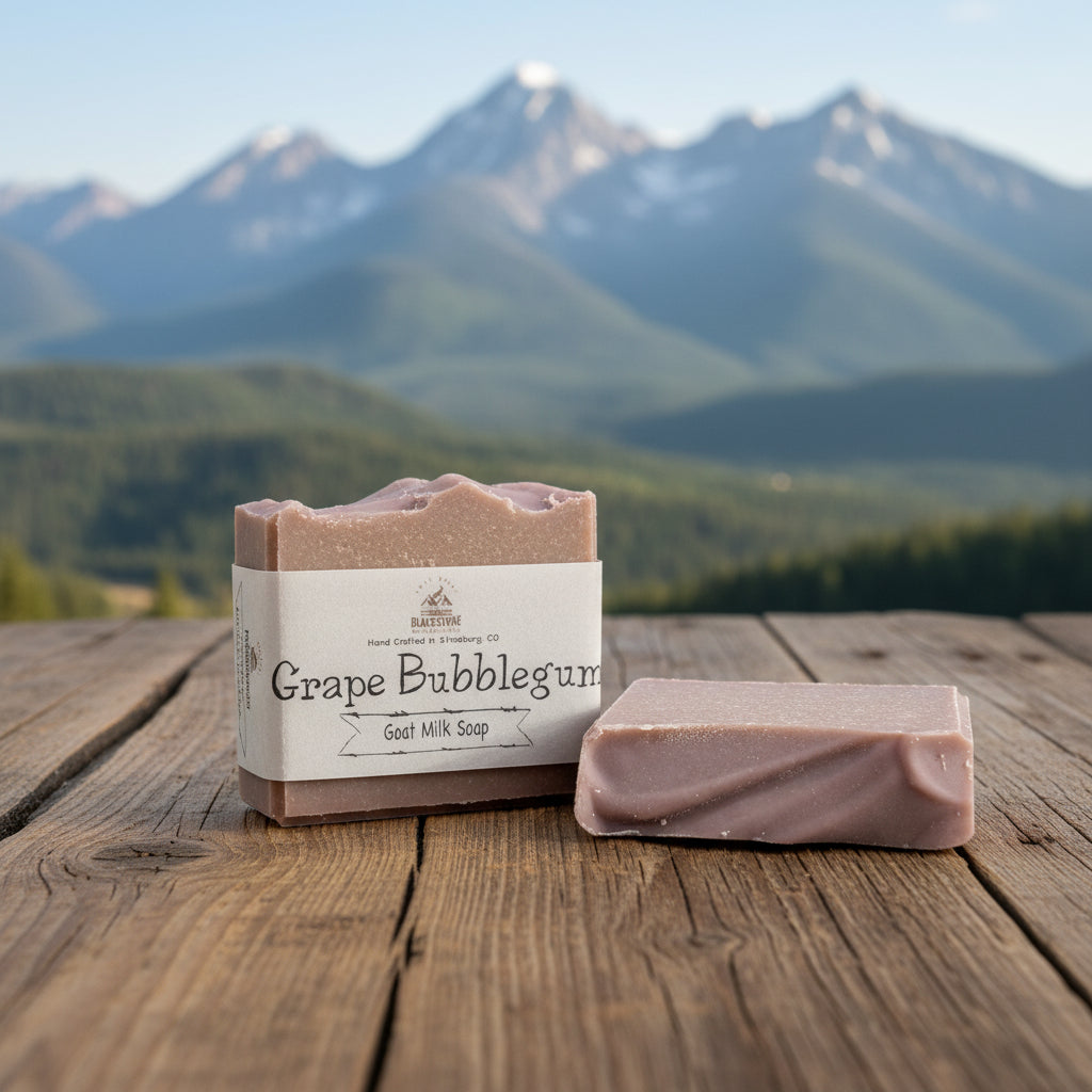 Grape Bubblegum Goat Milk Soap