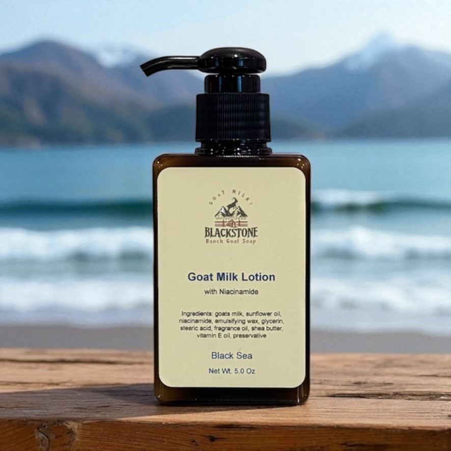 Black Sea Goat Milk Lotion with Niacinamide
