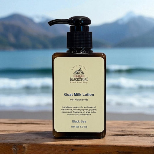 Black Sea Goat Milk Lotion with Niacinamide