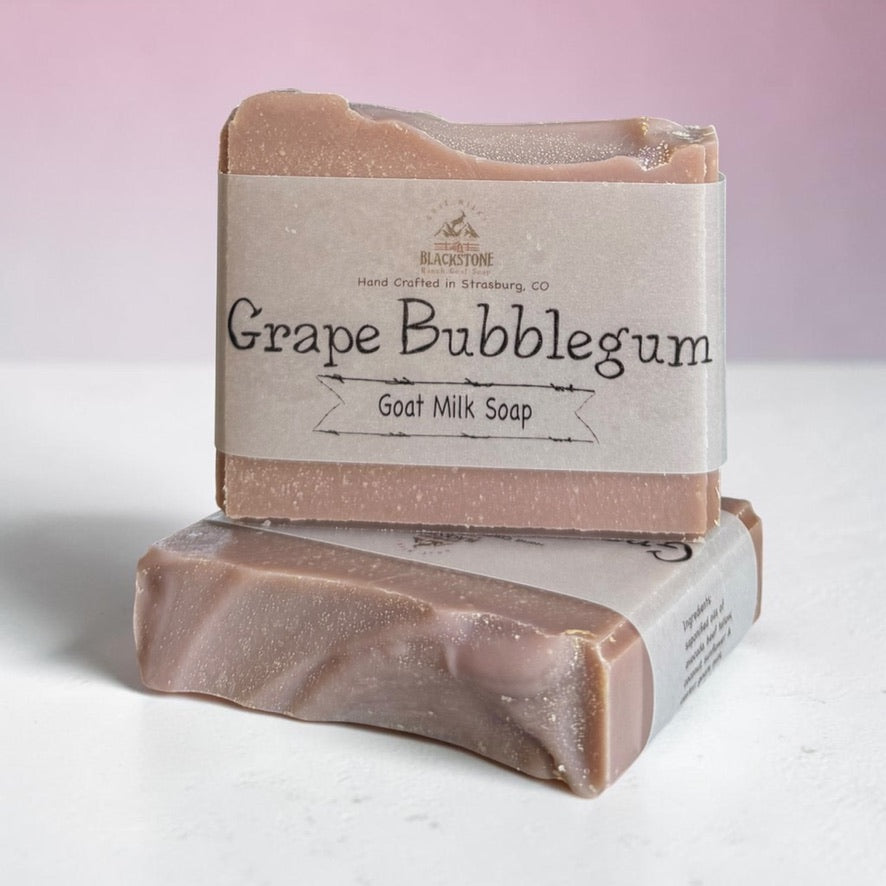 Grape Bubblegum Goat Milk Soap