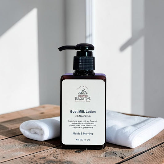 Myrrh & Morning Goat Milk Lotion with Niacinamide