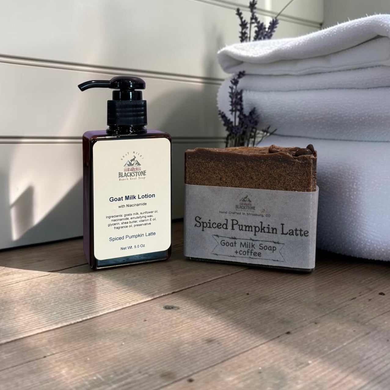 Spiced Pumpkin Latte Goat Milk Coffee Soap & Lotion Set