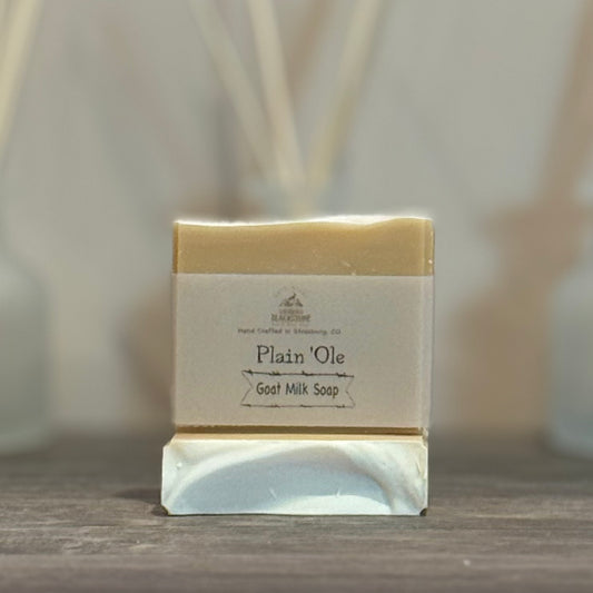 Plain ‘Ole Goat Milk Soap Bar Unscented