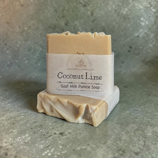 Coconut Lime Goat Milk Pumice (Lava) Soap