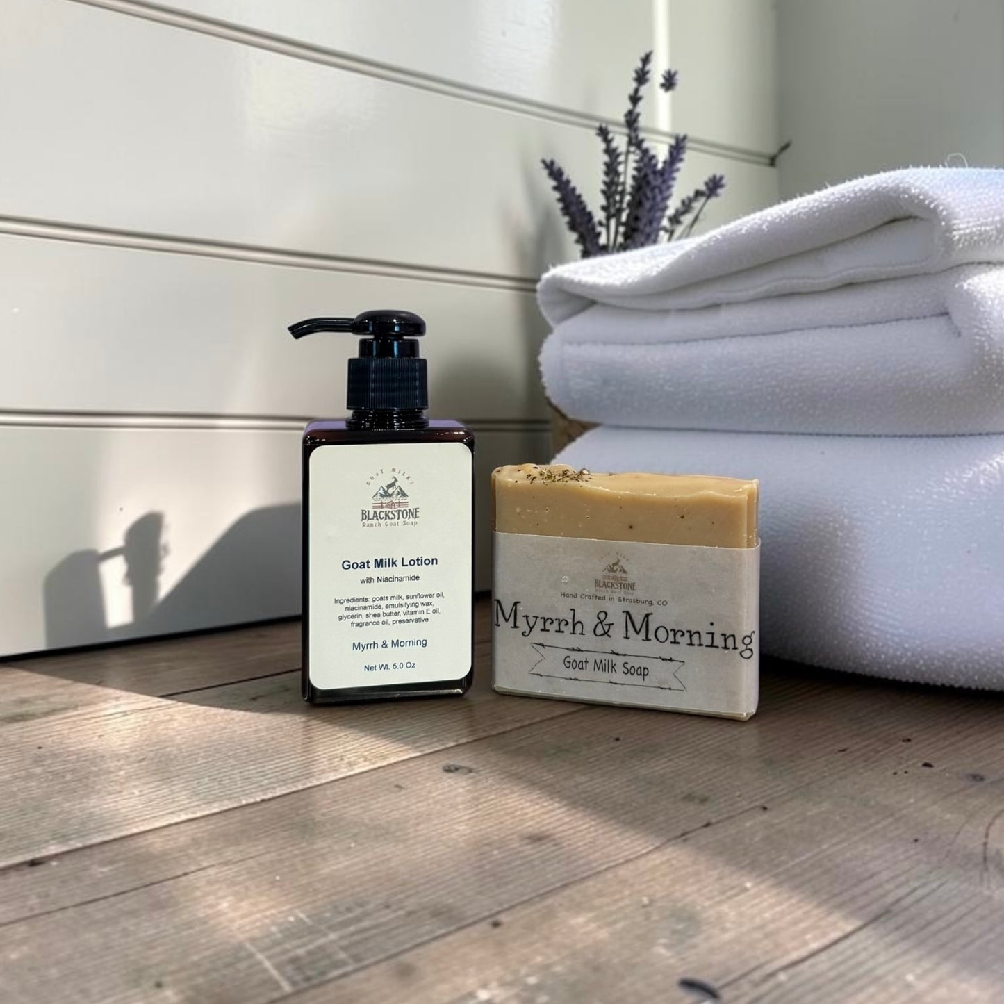 Myrrh & Morning Goat Milk Soap & Lotion Bundle