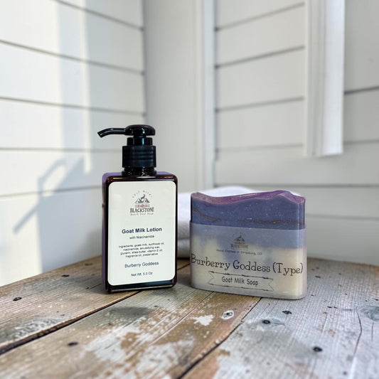 Burberry Goddess (Type) Goat Milk Soap Bar & Lotion Set