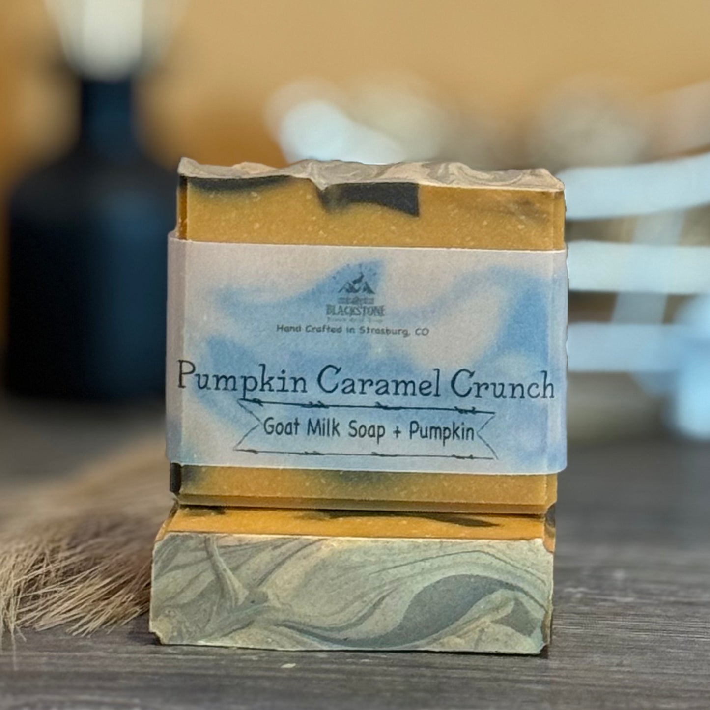 Pumpkin Caramel Crunch Goat Milk Soap Bar with Pumpkin