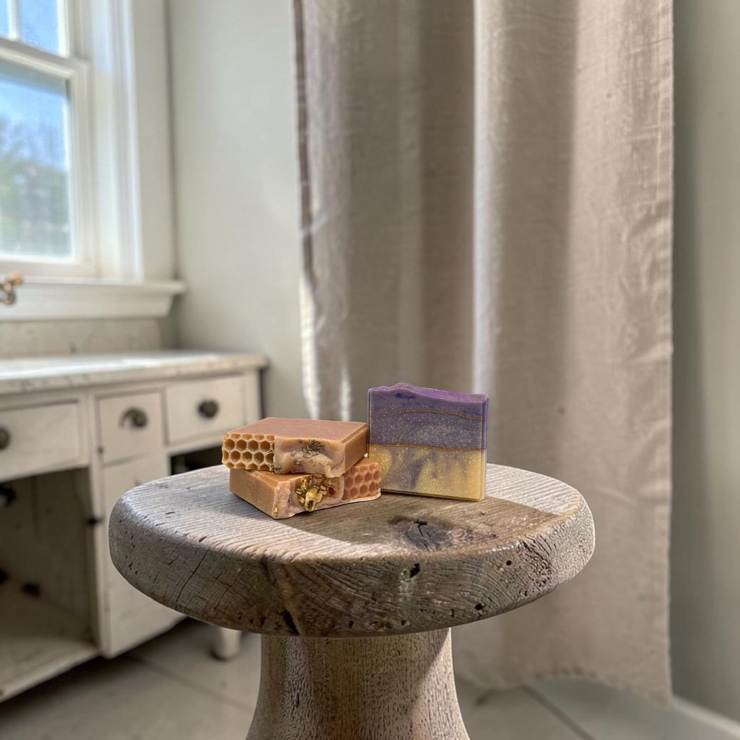 Floral & Sweet 3-Bar Goat Milk Soap Set