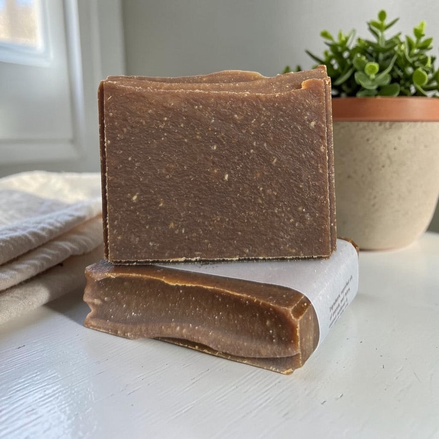 Tea Tree + Spearmint Essential Goat Milk Soap made with Pine Tar