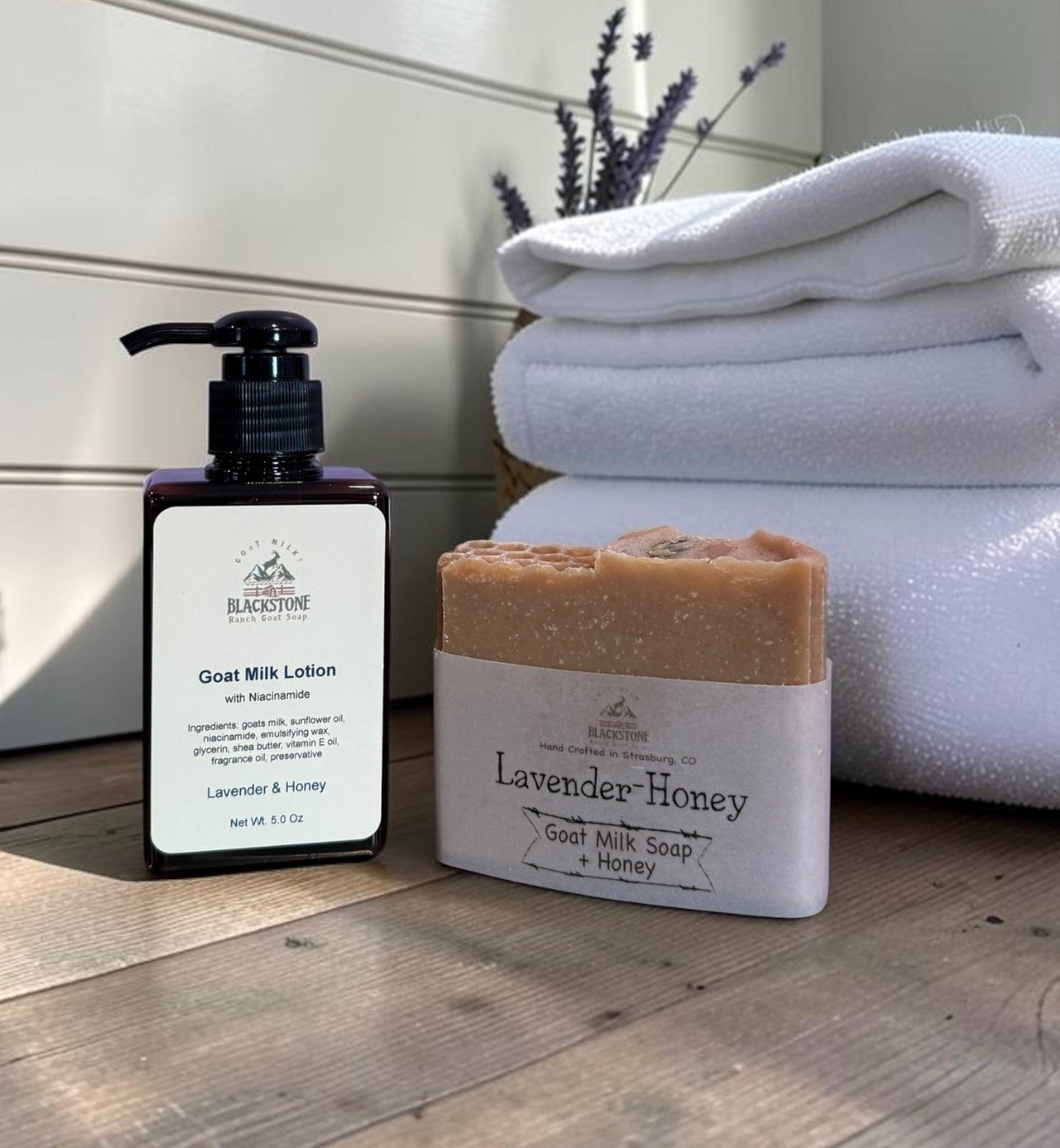 Lavender & Honey Goat Milk Soap & Lotion Bundle