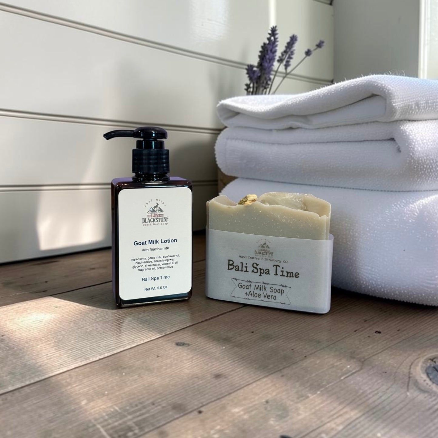 Bali Spa Time Aloe Vera Goat Milk Soap & Lotion Bundle