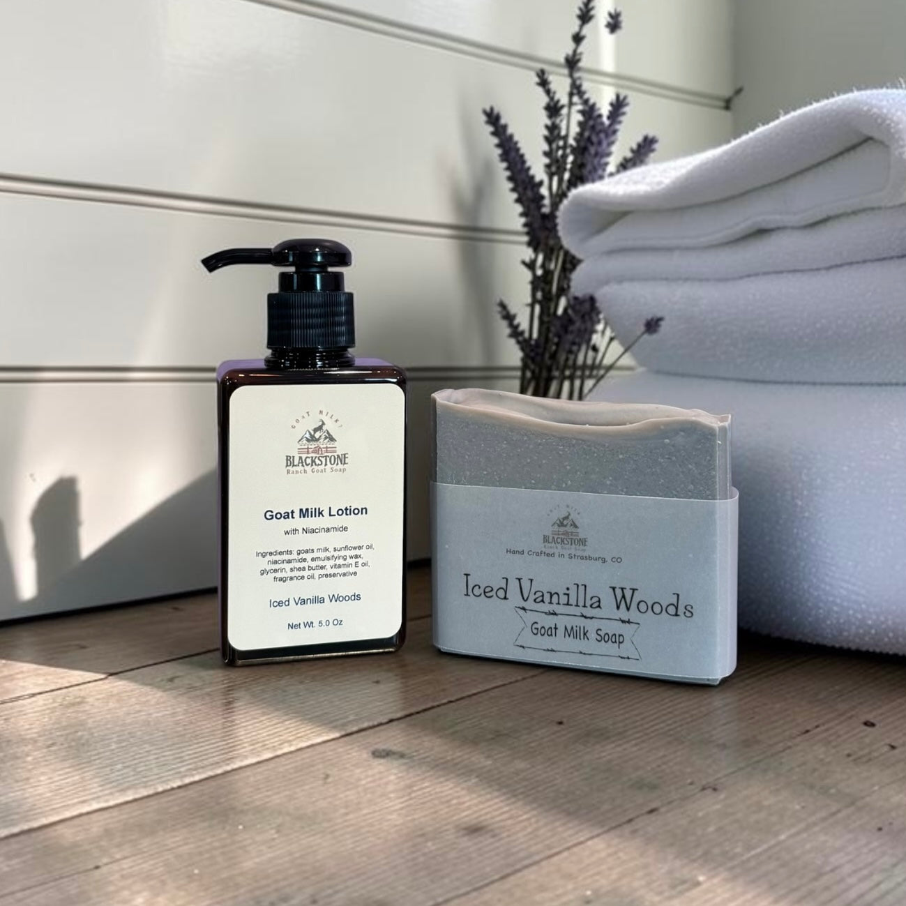 Iced Vanilla Woods Goat Milk Soap & Lotion Set