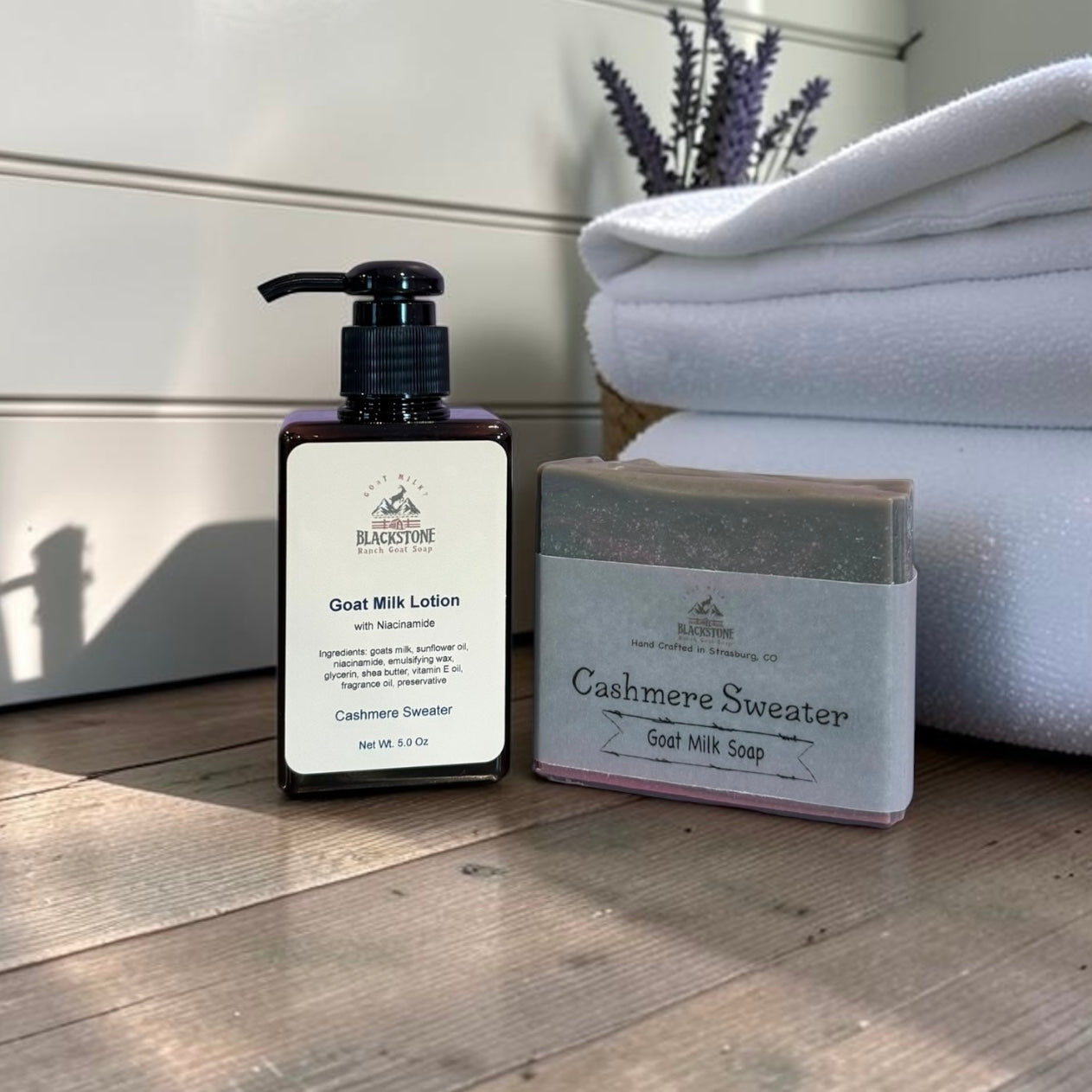 Cashmere Sweater Goat Milk Soap & Lotion Set