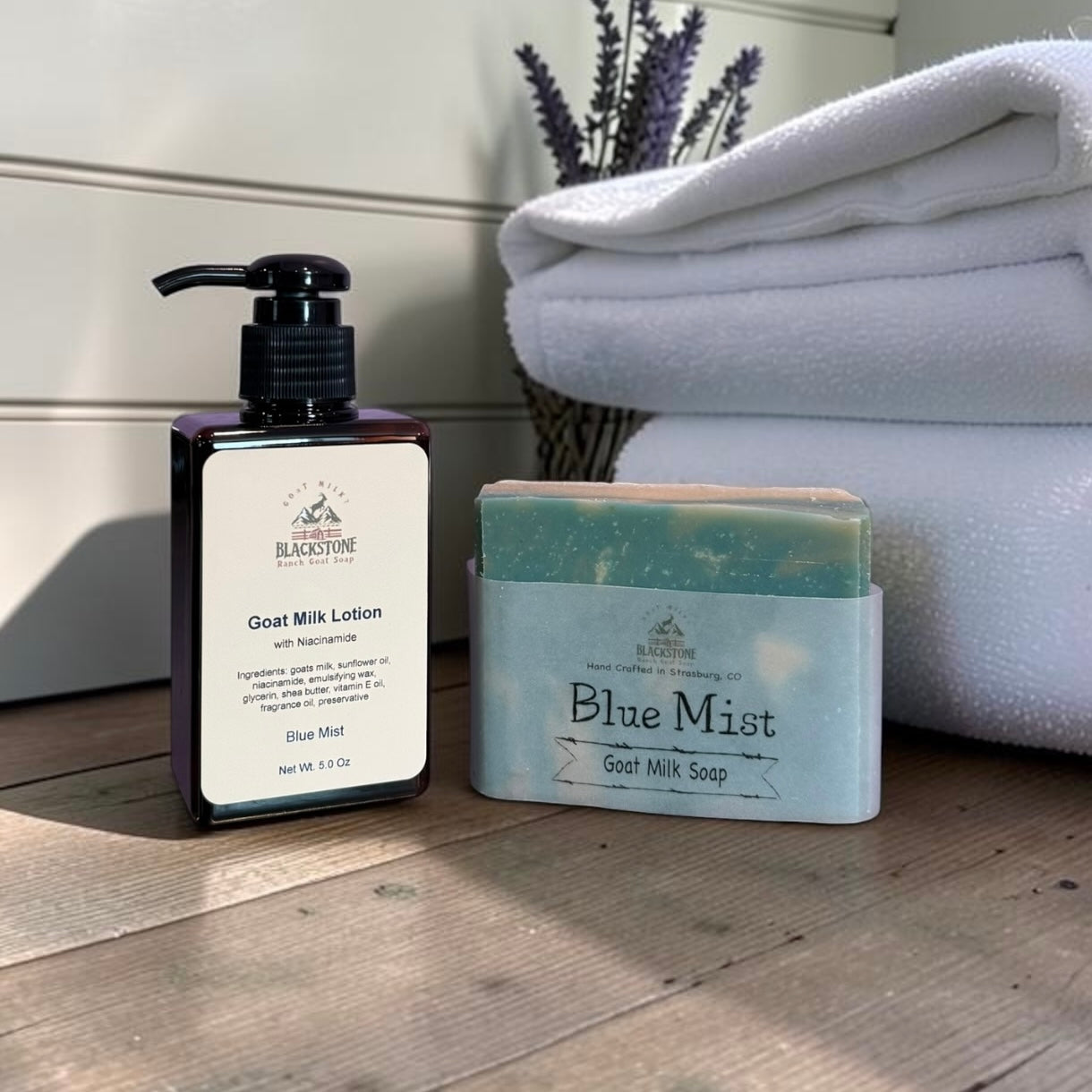 Blue Mist Goat Milk Soap & Lotion Bundle