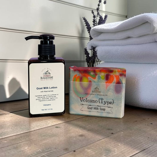 Volcano Goat Milk Soap Bar & Lotion Set