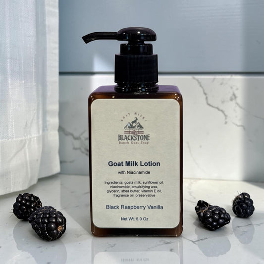 Black Raspberry Vanilla Goat Milk Lotion with Niacinamide