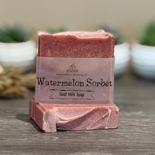 Watermelon Sorbet Goat Milk Soap Bar