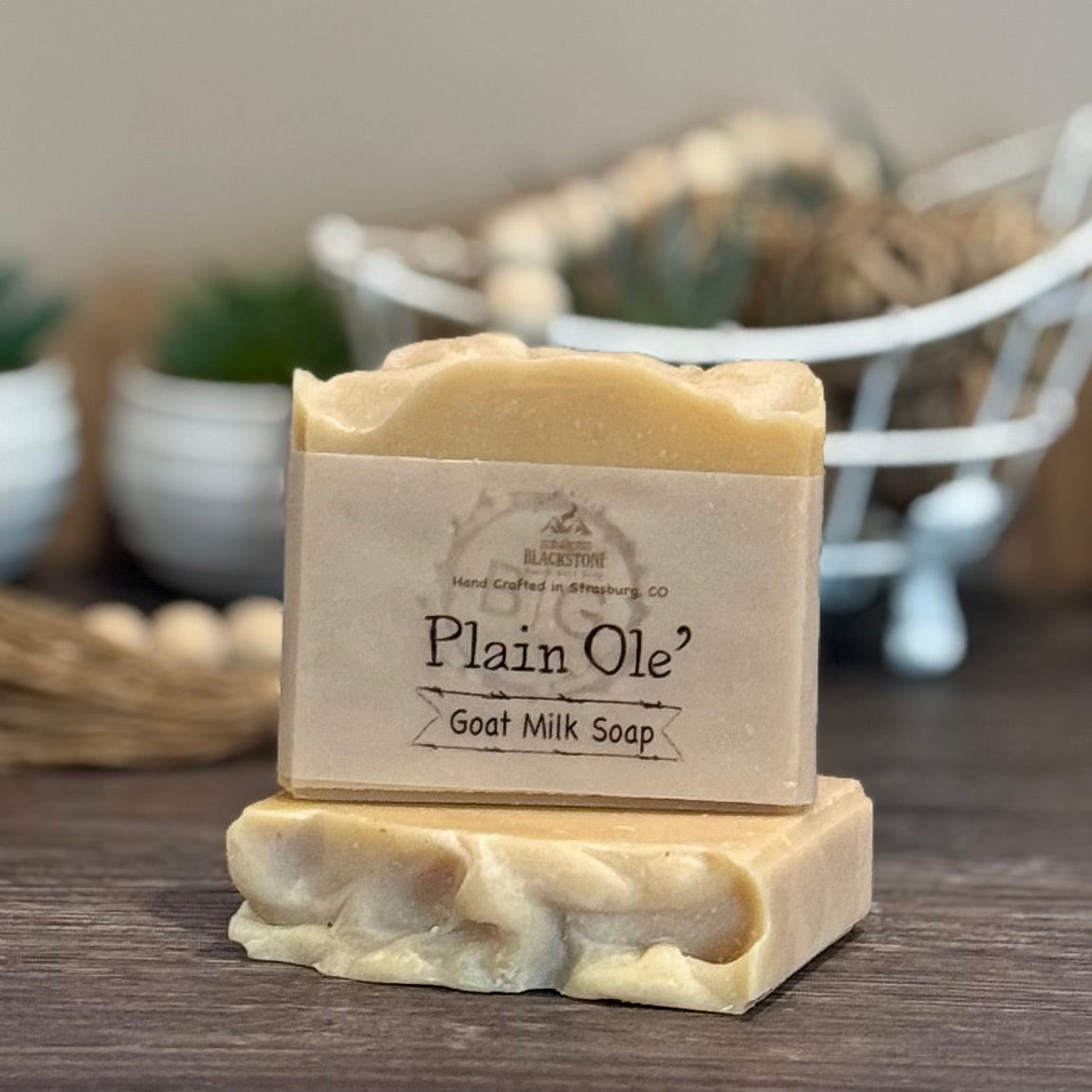 Plain ‘Ole Goat Milk Soap Bar Unscented
