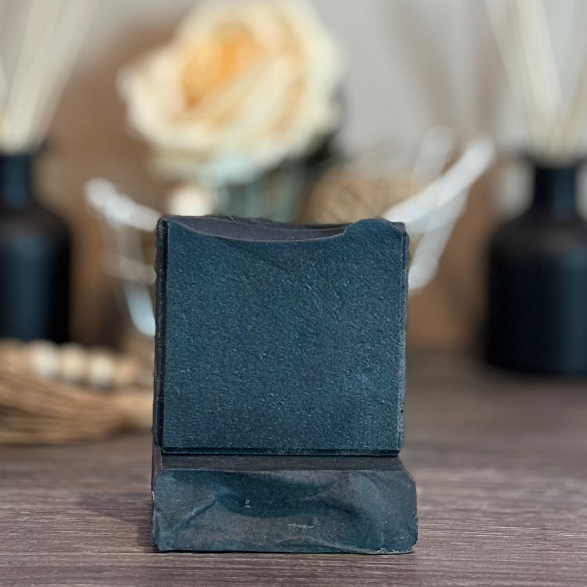 Leather & Lace Goat Milk Soap Bar with Activated Charcoal