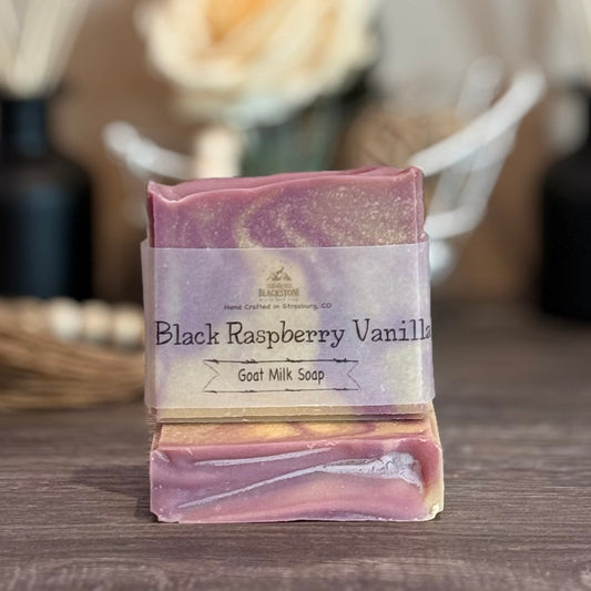 Black Raspberry Vanilla Goat Milk Soap Bar