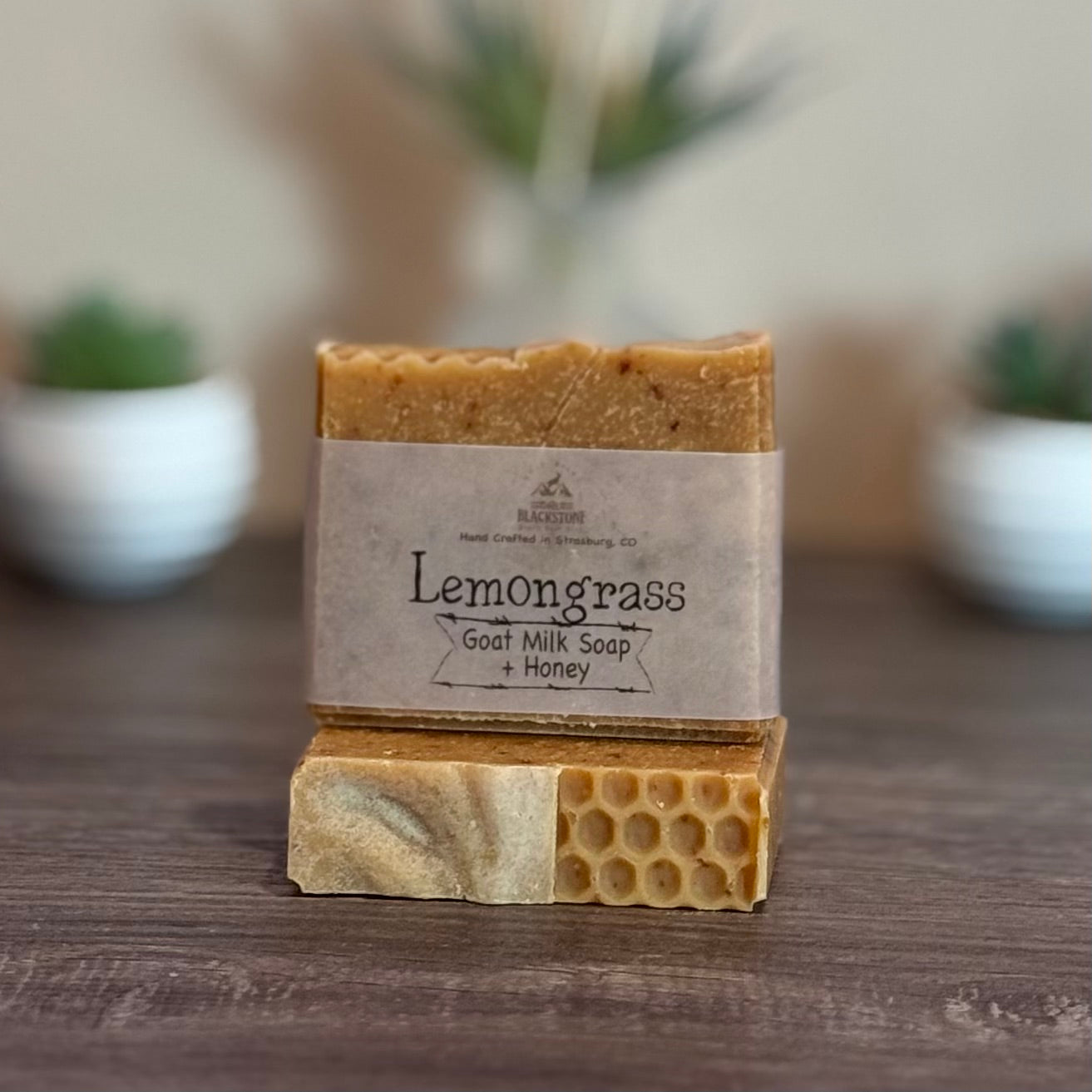Lemongrass Goat Milk Soap Bar with Honey & Lotion Set