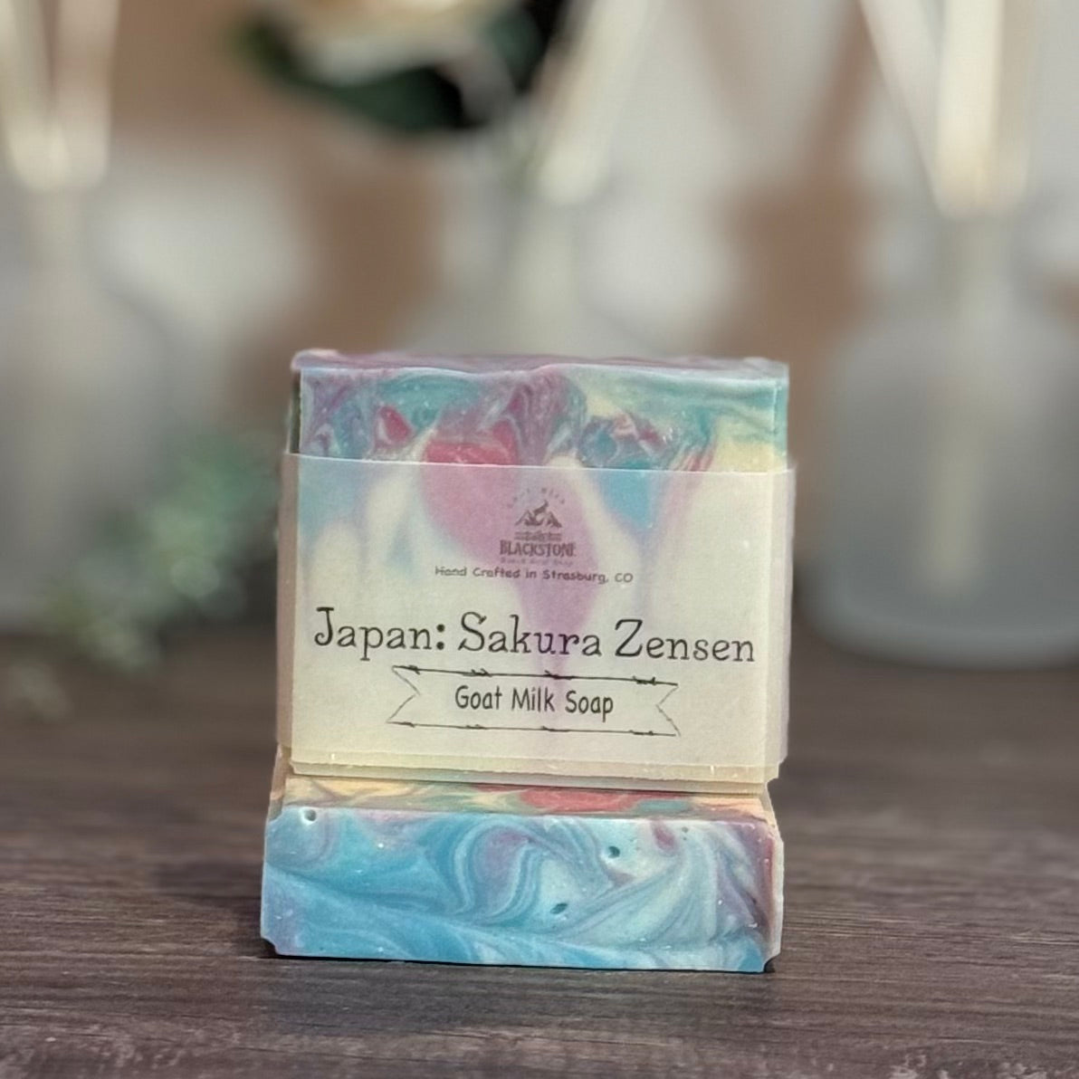 Japan: Sakura Zensen Goat Milk Soap Bar and Lotion Bundle