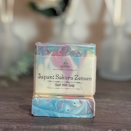 Japan: Sakura Zensen Goat Milk Soap Bar
