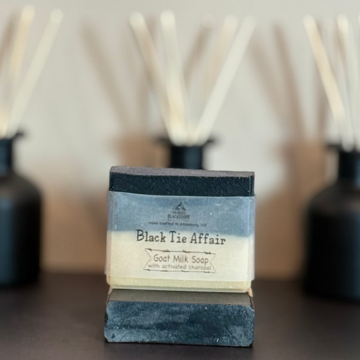 Black Tie Affair Goat Milk Soap Bar with Activated Charcoal