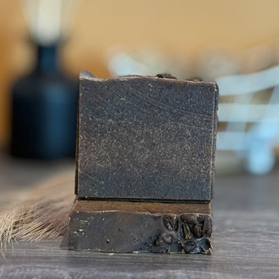 Spiced Pumpkin Latte Goat Milk Exfoliating Soap Bar with Coffee