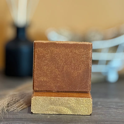 Golden Spiced Pear Goat Milk Soap Bar