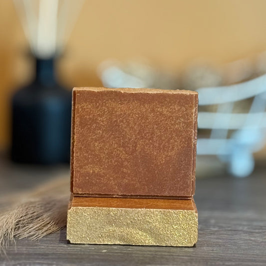 Golden Spiced Pear Goat Milk Soap Bar