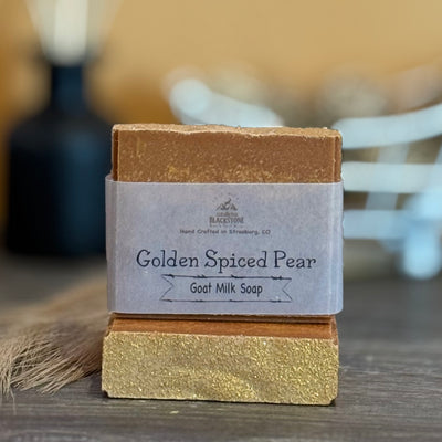 Golden Spiced Pear Goat Milk Soap Bar