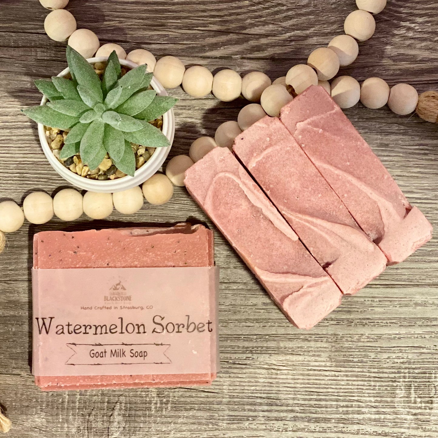 Watermelon Sorbet Goat Milk Soap Bar