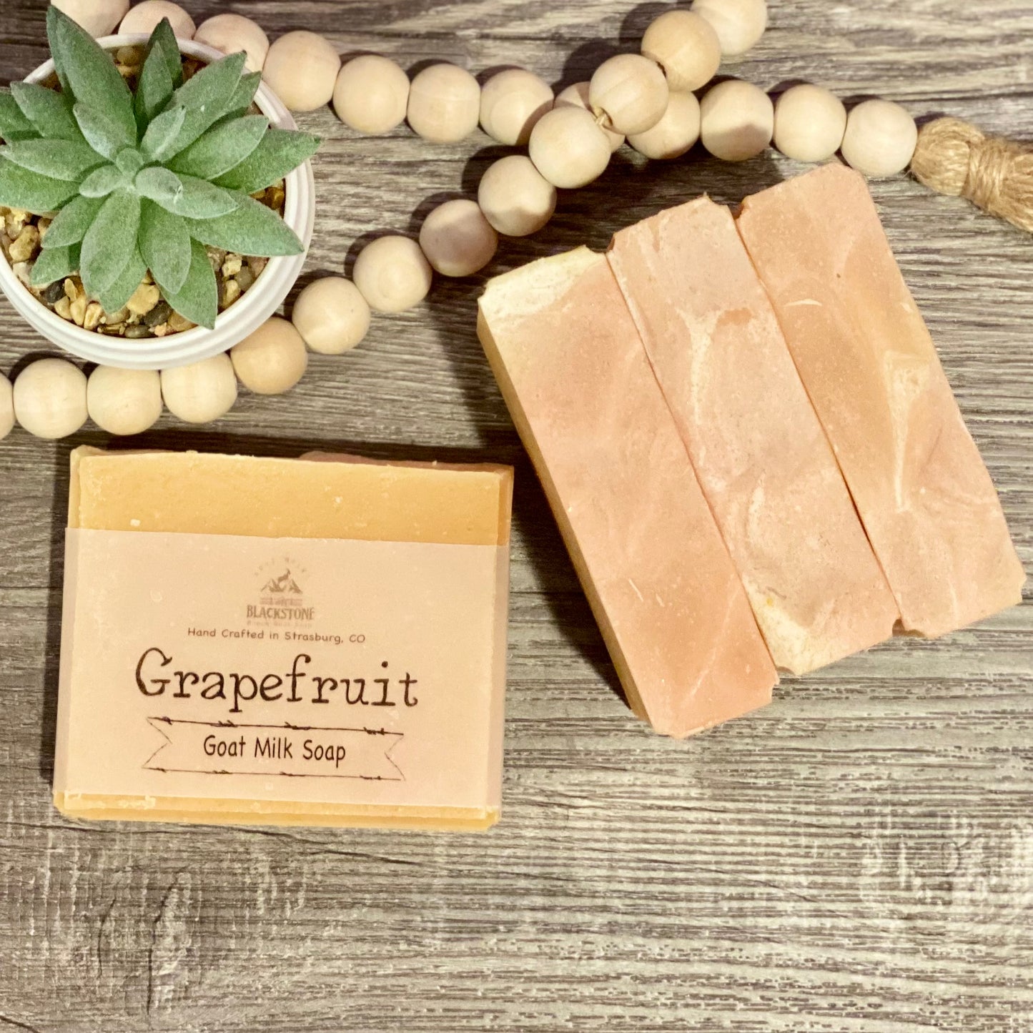 Pink Grapefruit Goat Milk Soap Bar