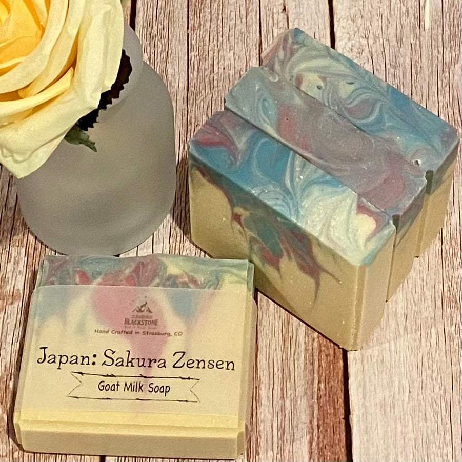 Japan: Sakura Zensen Goat Milk Soap Bar