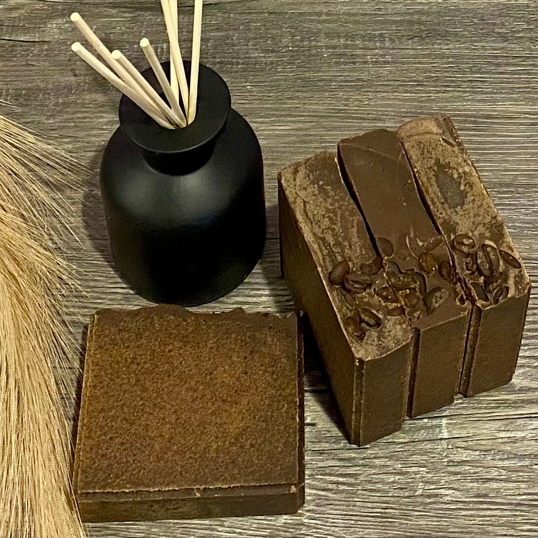 Spiced Pumpkin Latte Goat Milk Exfoliating Soap Bar with Coffee