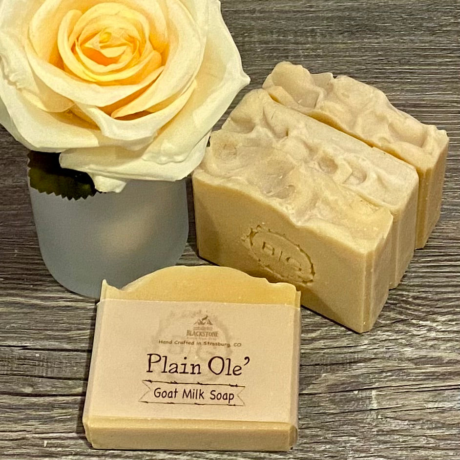 Plain ‘Ole Goat Milk Soap Bar Unscented