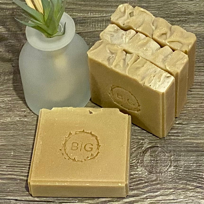 Coconut Lime Goat Milk Exfoliating Bar Soap with Lava Ash