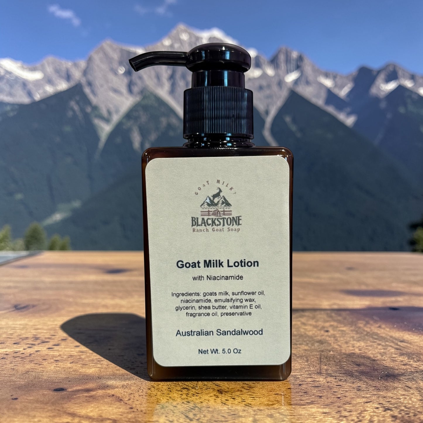 Australian Sandalwood Goat Milk Lotion with Niacinamide