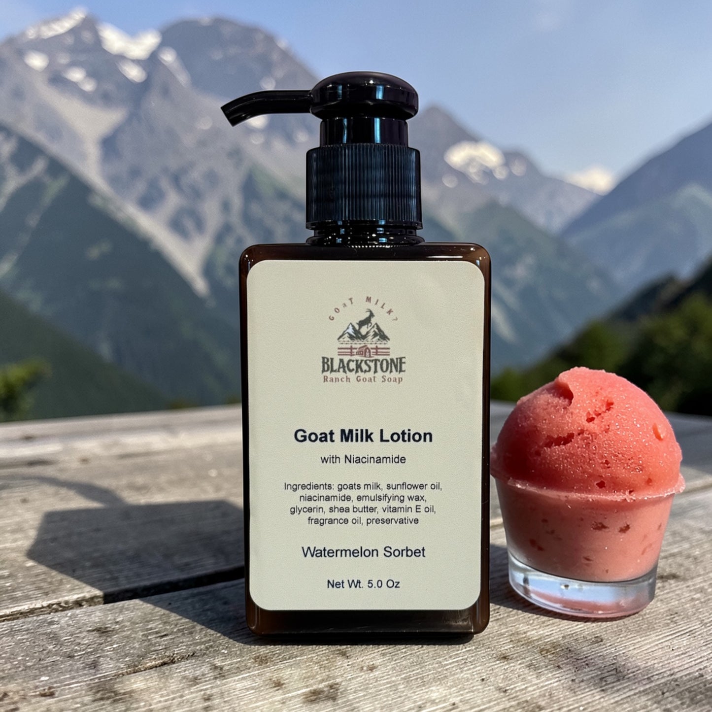 Watermelon Sorbet Goat Milk Lotion with Niacinamide