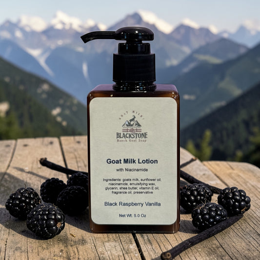 Black Raspberry Vanilla Goat Milk Lotion with Niacinamide