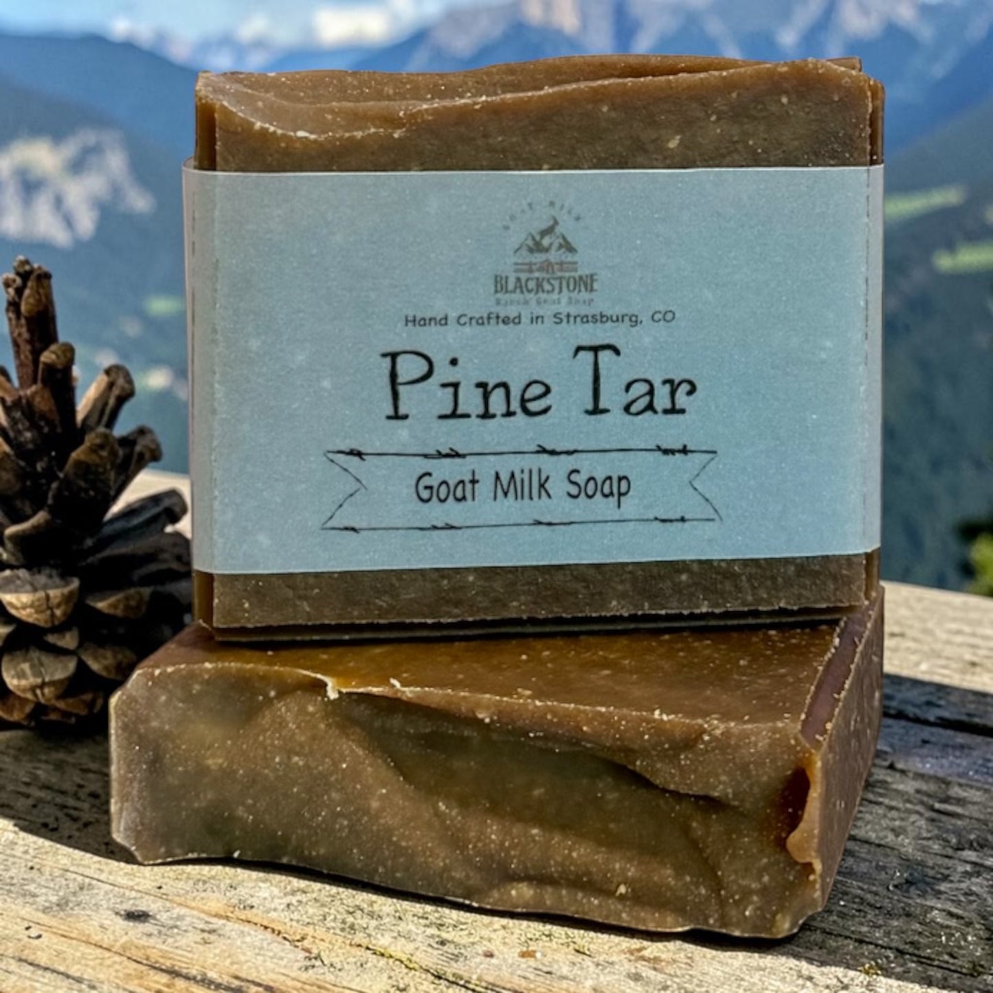 Tea Tree + Spearmint Essential Goat Milk Soap made with Pine Tar