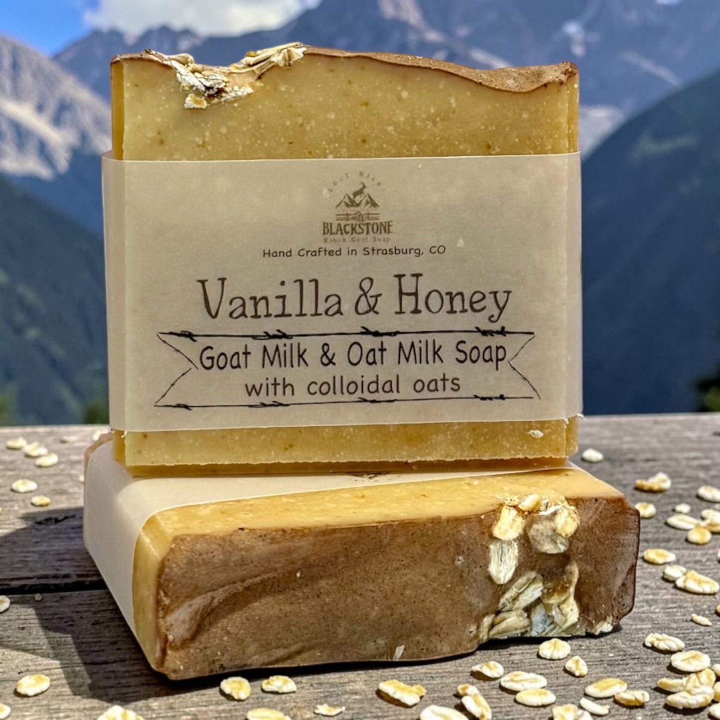 Vanilla & Honey Goat Milk & Oat Milk Soap + Colloidal Oats